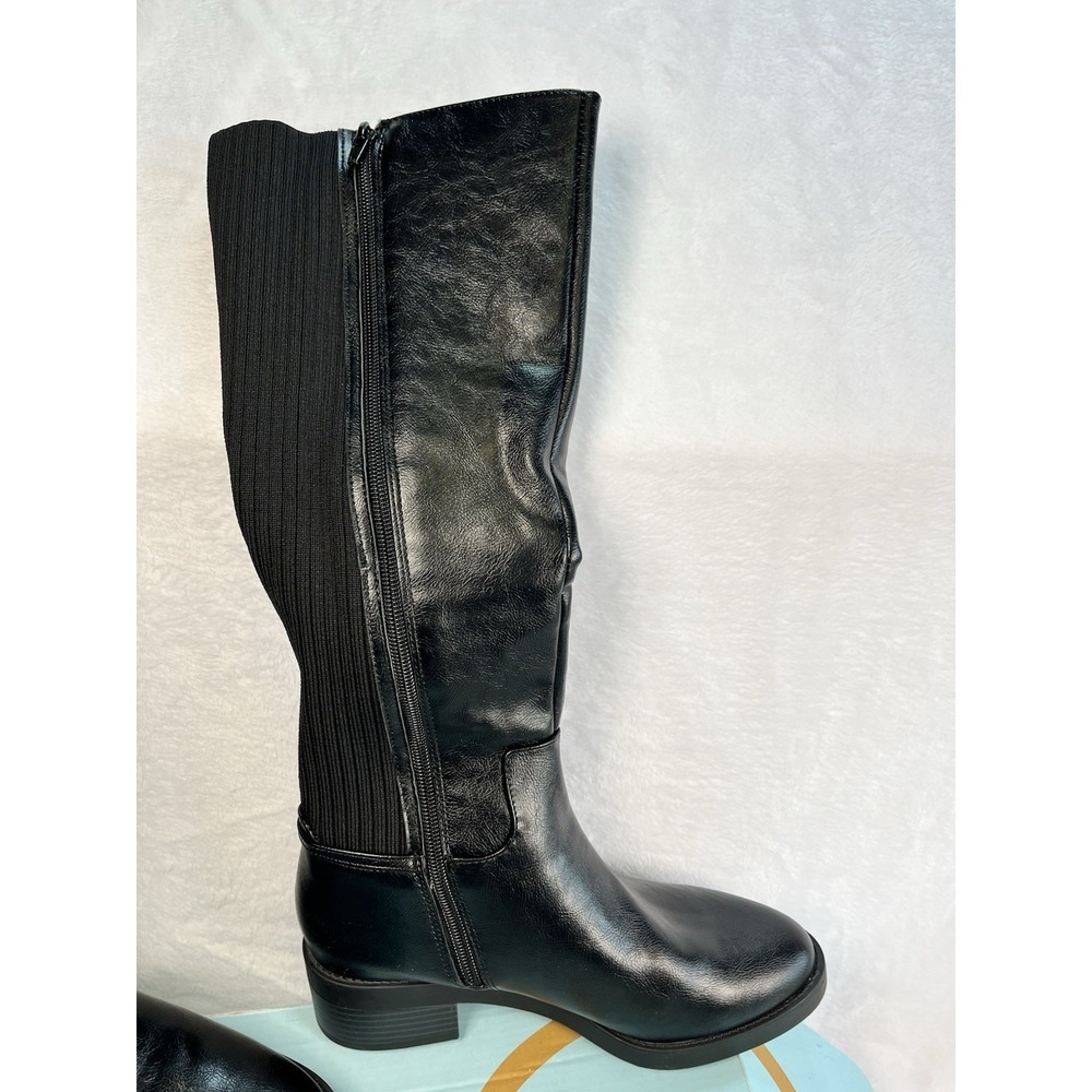 LifeStride Women's Bristol Tall Riding Boots - Black- US 7M - Picture 2 of 15